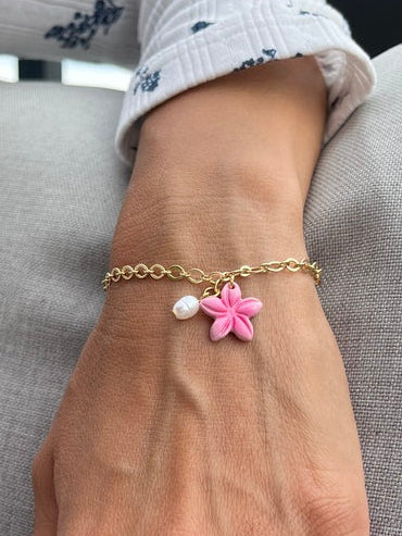Bracelet fleur de Frangipanier