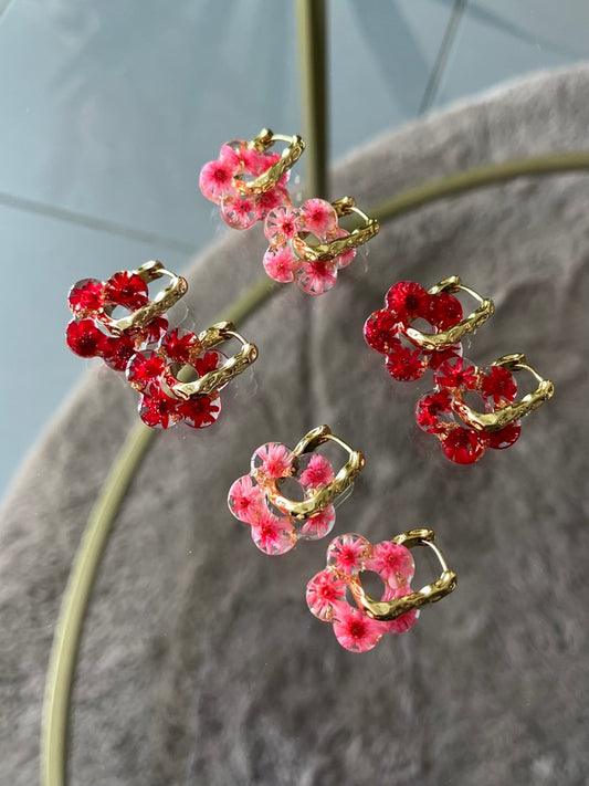 Pampilles Vinie résine et fleurs séchées
