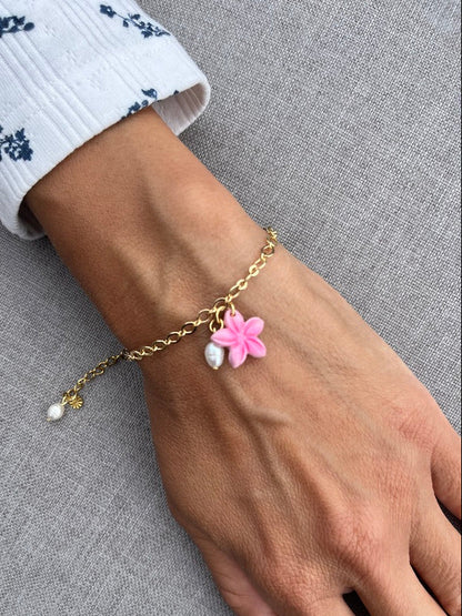 Bracelet fleur de Frangipanier