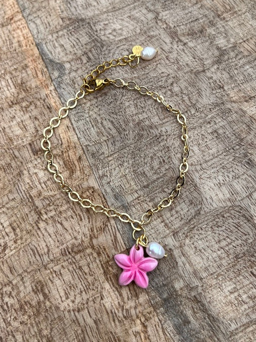 Bracelet fleur de Frangipanier