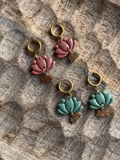 Boucles d’oreilles Lotus