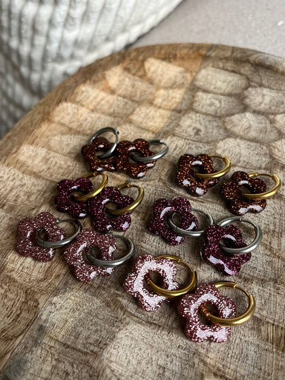 Pampilles Vinie résine pailletée