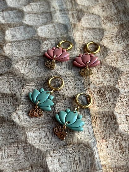 Boucles d’oreilles Lotus