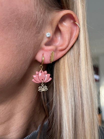 Boucles d’oreilles Lotus