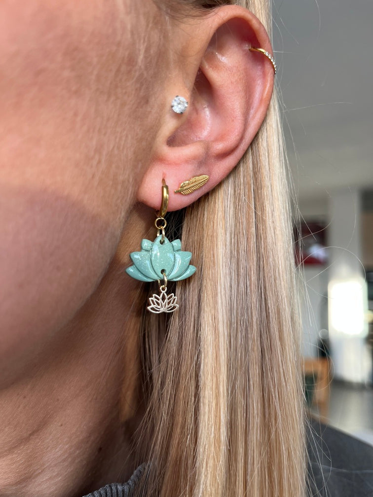 Boucles d’oreilles Lotus
